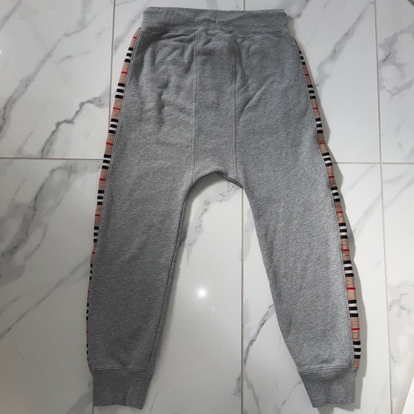 Burberry London Check Panel Cotton Jogging Joggers Pant Boys Size 12 - Picture 5 of 16